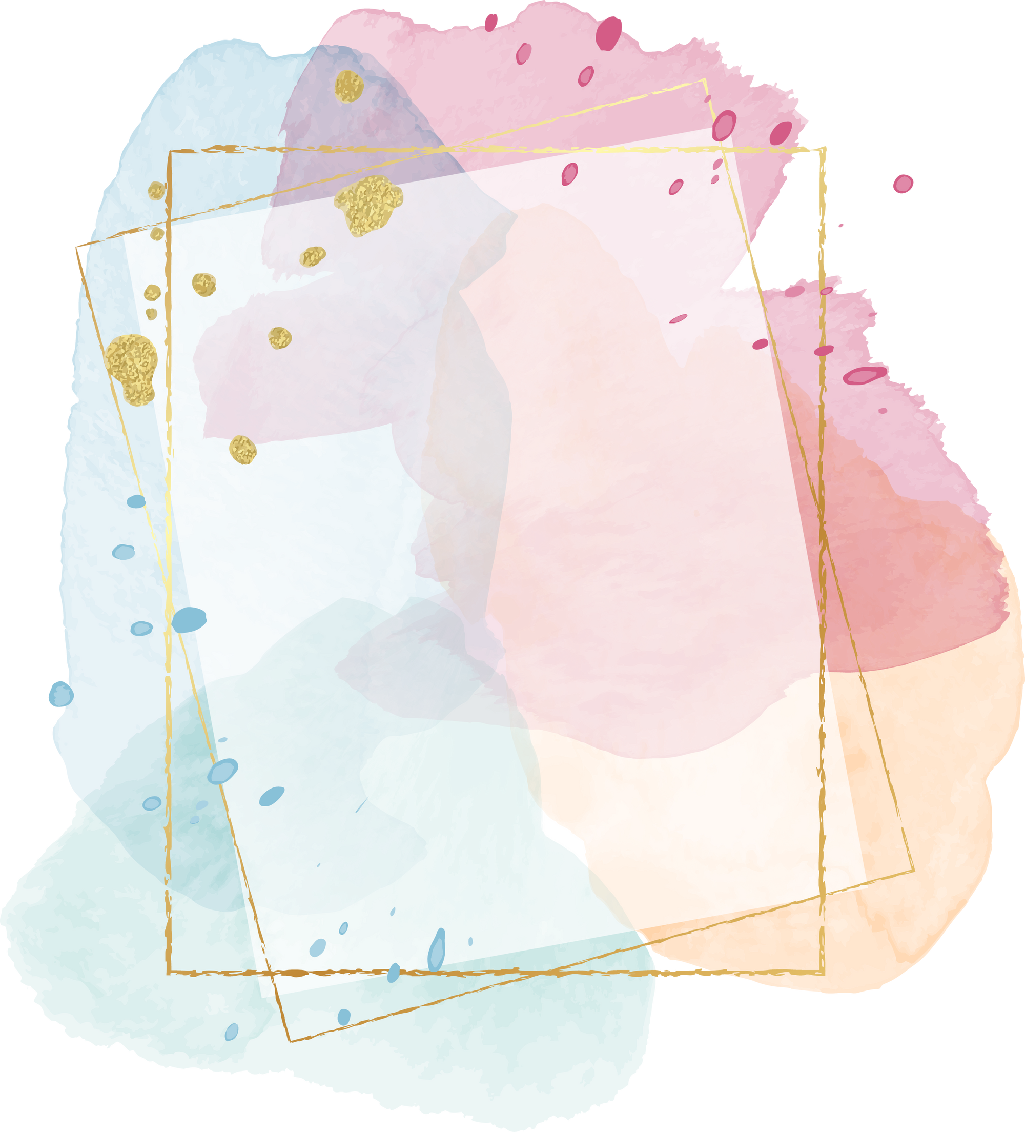 Watercolor frame background